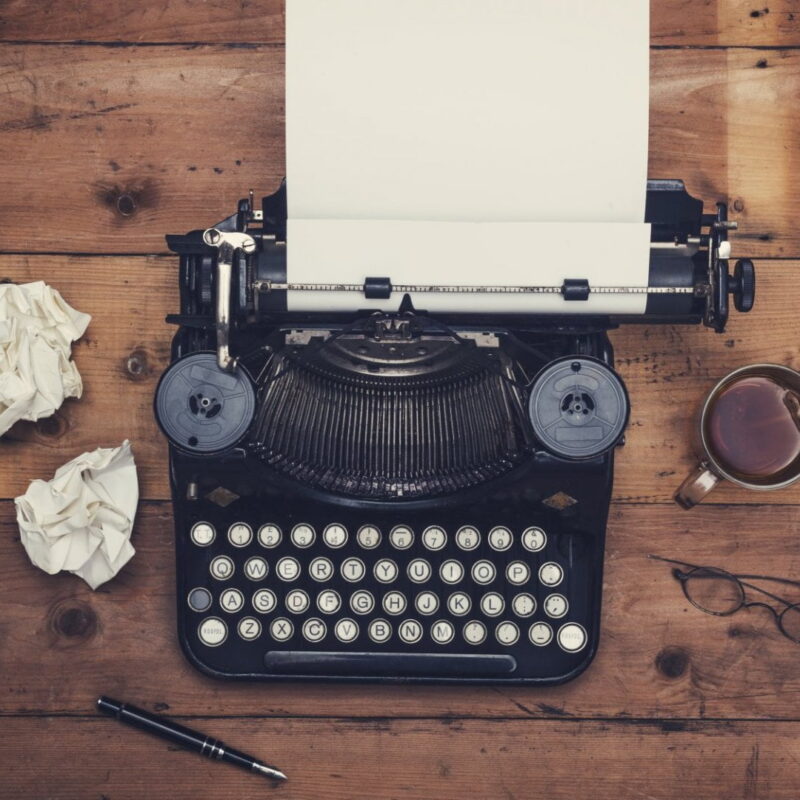 seo-texter - skrivmaskin