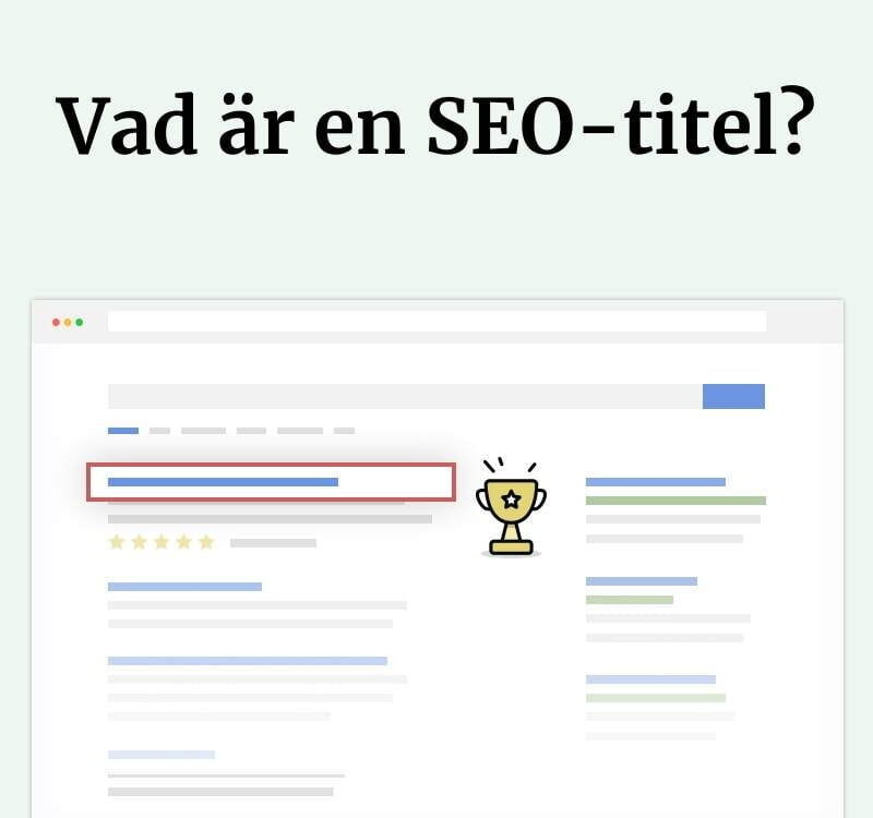 Vad är en SEO-titel